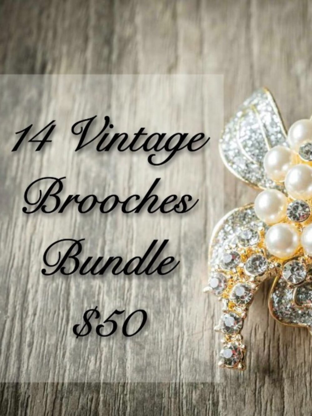 15 Vintage Brooches Bundle